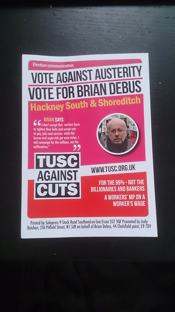 Thumbnail of leaflet from Brian Debus