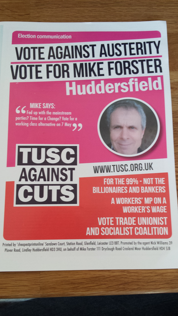 Thumbnail of leaflet from Mike Forster