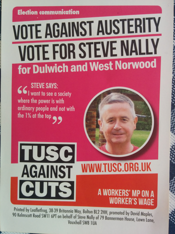Thumbnail of leaflet from Steve Nally