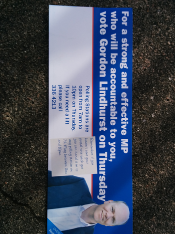 Thumbnail of leaflet from Gordon Lindhurst