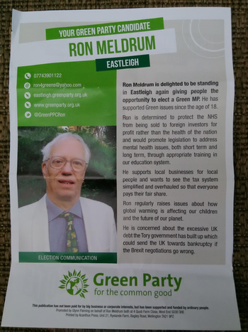 Thumbnail of leaflet from Ron Meldrum