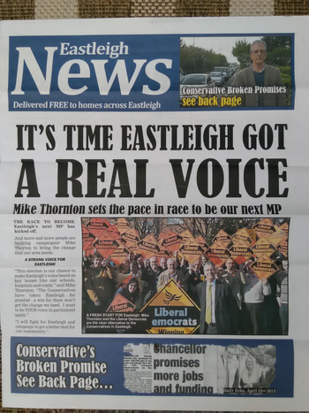 Thumbnail of leaflet from Mike Thornton