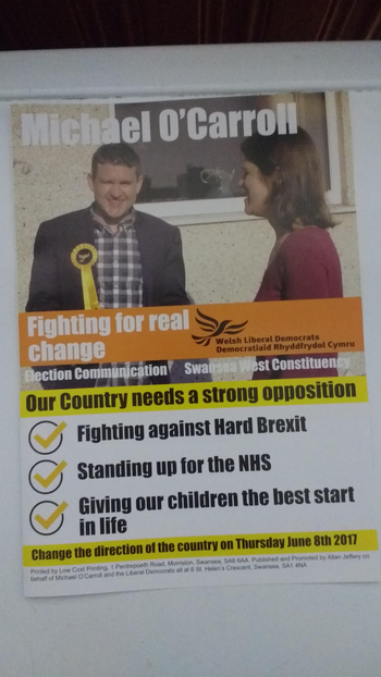 Thumbnail of leaflet from Mike O'Carroll