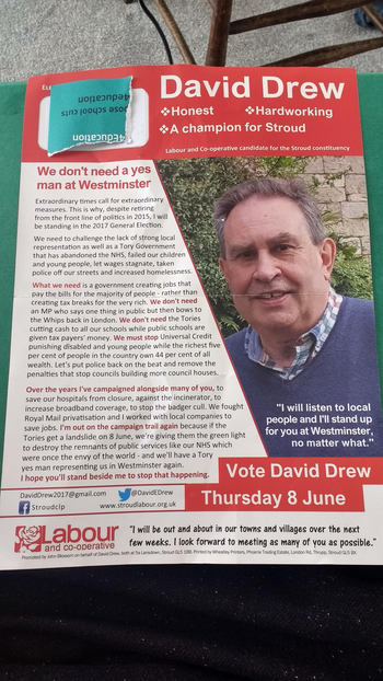 Thumbnail of leaflet from David Drew