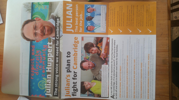 Thumbnail of leaflet from Julian Huppert