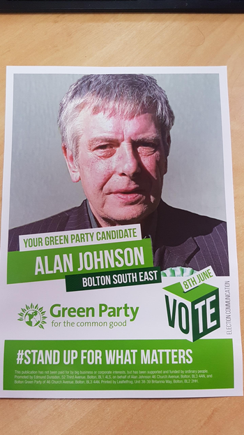 Thumbnail of leaflet from Alan Johnson