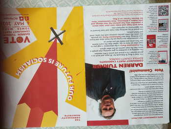 Thumbnail of leaflet from Darren Alan Turner