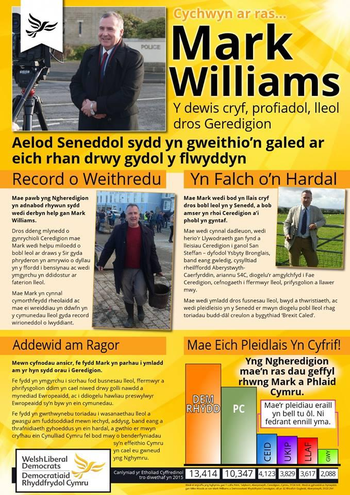 Thumbnail of leaflet from Mark Williams