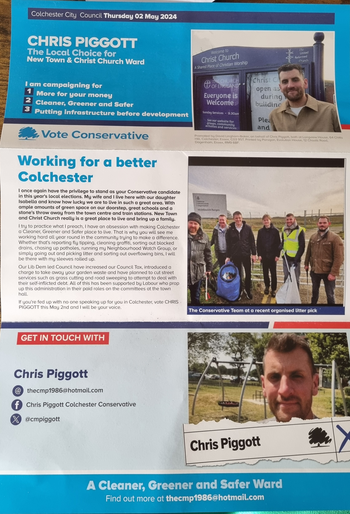 Thumbnail of leaflet from Chris Piggott
