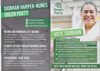 Thumbnail of leaflet from Siobhan Bridget Harper-Nunes