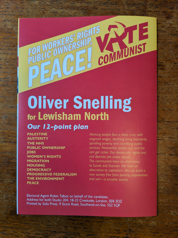 Thumbnail of leaflet from Oliver Snelling