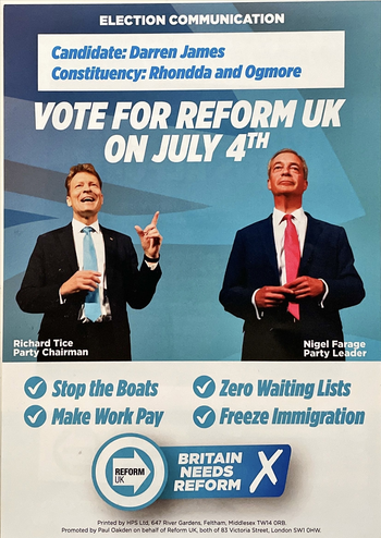 Thumbnail of leaflet from Darren James