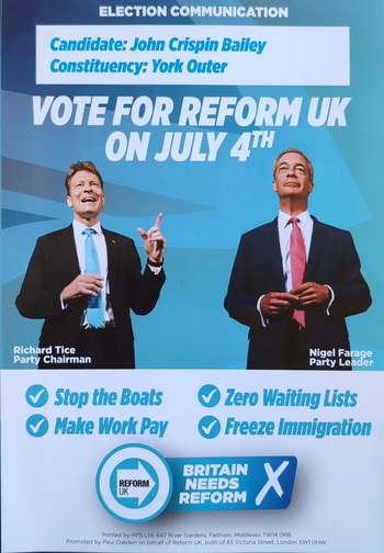 Thumbnail of leaflet from John Edward Crispin-Bailey