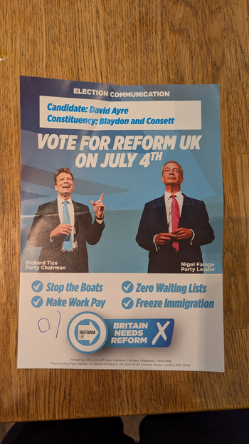 Thumbnail of leaflet from David Ayre