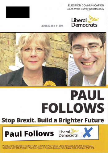 Thumbnail of leaflet from Paul Follows
