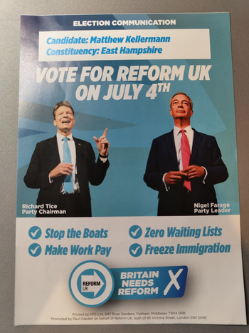 Thumbnail of leaflet from Matthew Frederick William Kellermann