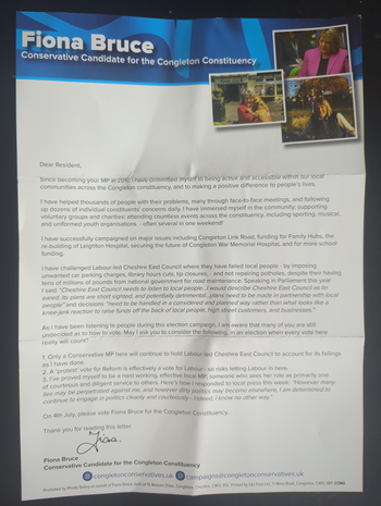 Thumbnail of leaflet from Fiona Bruce