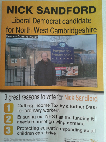 Thumbnail of leaflet from Nick Sandford