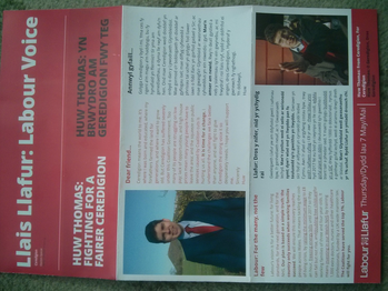Thumbnail of leaflet from Huw Thomas