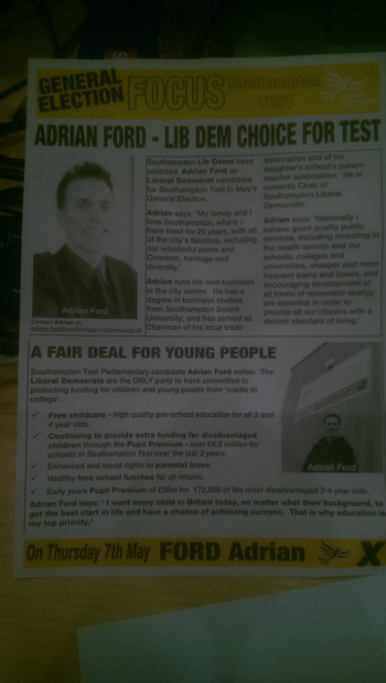 Thumbnail of leaflet from Adrian Ford