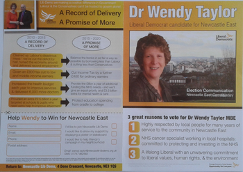 Thumbnail of leaflet from Wendy Barbara Taylor