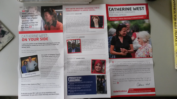 Thumbnail of leaflet from Catherine West