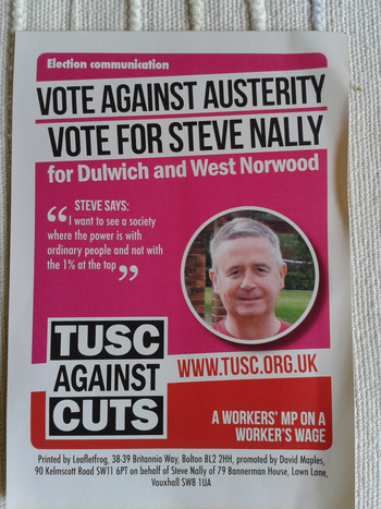 Thumbnail of leaflet from Steve Nally
