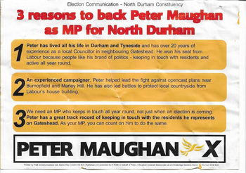Thumbnail of leaflet from Peter James Maughan