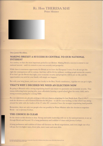 Thumbnail of leaflet from David Nuttall