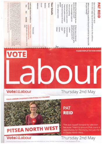 Thumbnail of leaflet from Pat Reid