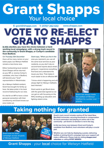 Thumbnail of leaflet from Grant Shapps