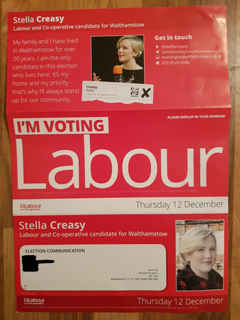 Thumbnail of leaflet from Stella Creasy