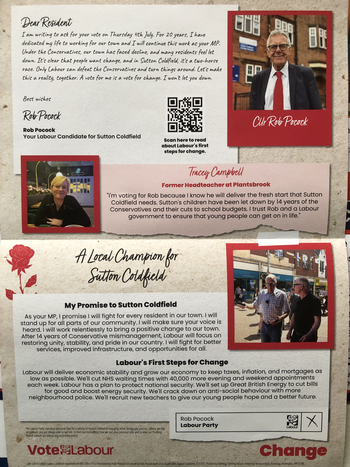 Thumbnail of leaflet from Rob Pocock