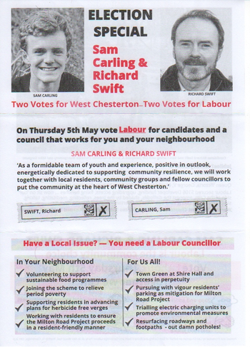 Thumbnail of leaflet from Richard Lawrence Swift