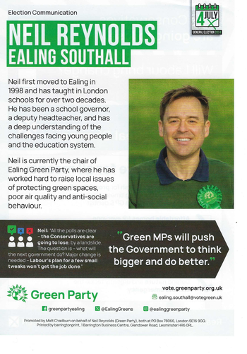 Thumbnail of leaflet from Neil Reynolds