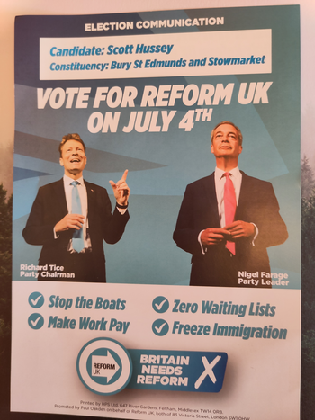Thumbnail of leaflet from Scott Hussey