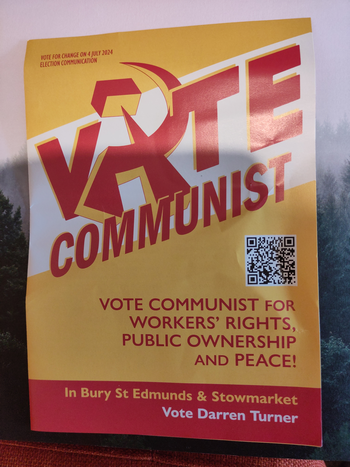Thumbnail of leaflet from Darren Alan Turner