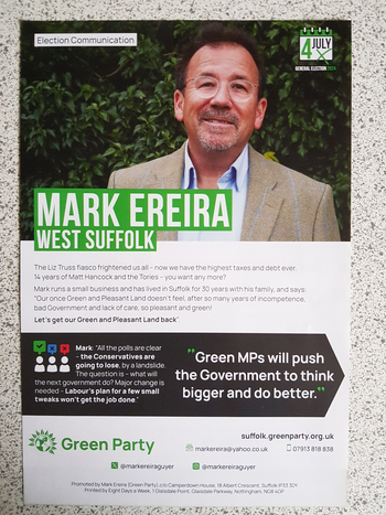 Thumbnail of leaflet from Mark Ereira