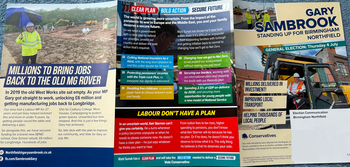 Thumbnail of leaflet from Gary Sambrook