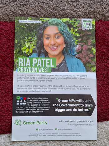 Thumbnail of leaflet from Ria Patel