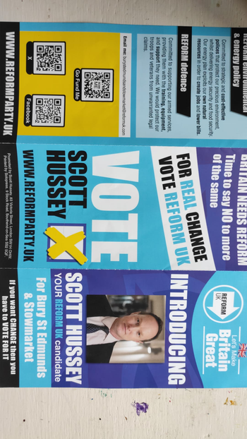 Thumbnail of leaflet from Scott Hussey
