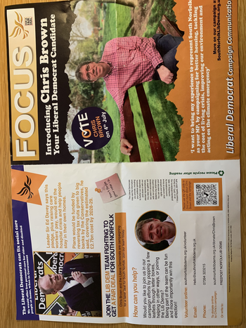 Thumbnail of leaflet from Christopher John Brown