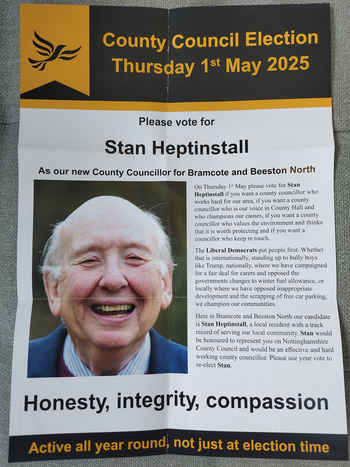 Thumbnail of leaflet from Stan Heptinstall