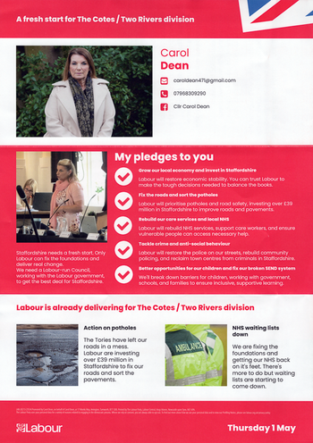 Thumbnail of leaflet from Carol Dean