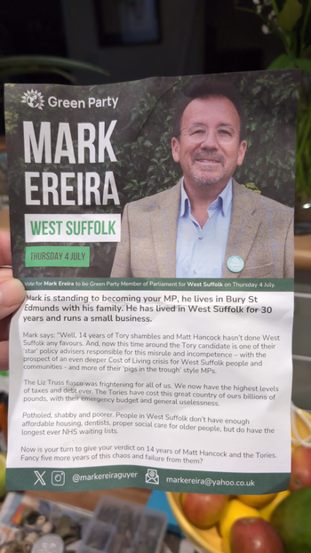 Thumbnail of leaflet from Mark Ereira