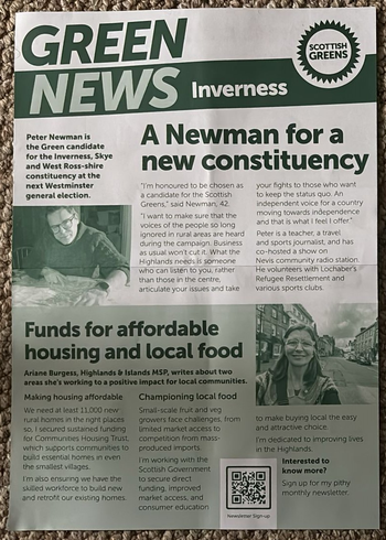 Thumbnail of leaflet from Peter Newman