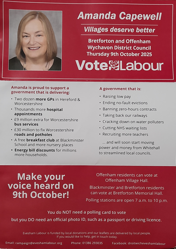 Thumbnail of leaflet from Amanda Sara Capewell