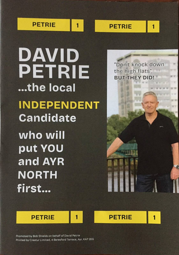 Thumbnail of leaflet from David Petrie