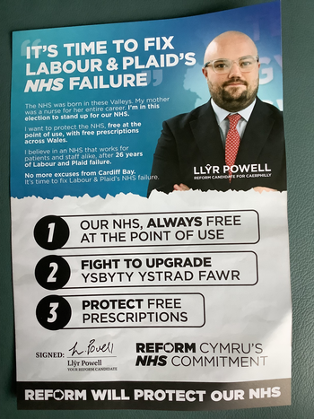 Thumbnail of leaflet from Llŷr Tomos Powell
