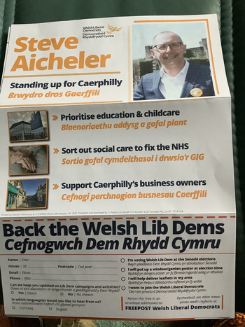 Thumbnail of leaflet from Steve Aicheler